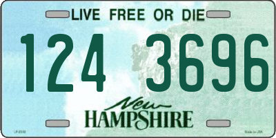 NH license plate 1243696