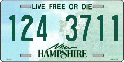 NH license plate 1243711