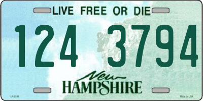 NH license plate 1243794