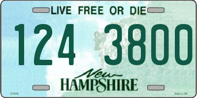 NH license plate 1243800