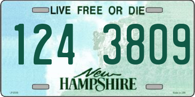 NH license plate 1243809