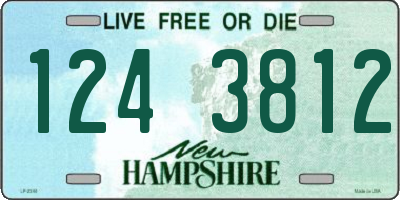NH license plate 1243812