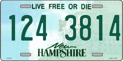 NH license plate 1243814