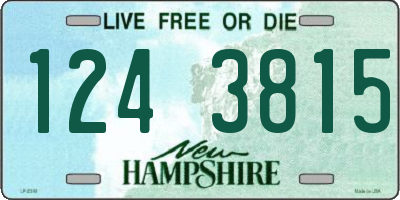 NH license plate 1243815