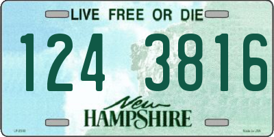 NH license plate 1243816