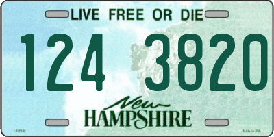 NH license plate 1243820