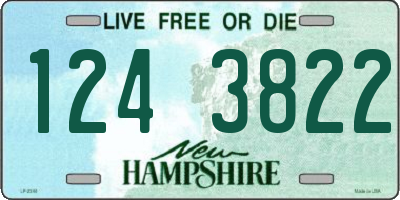 NH license plate 1243822