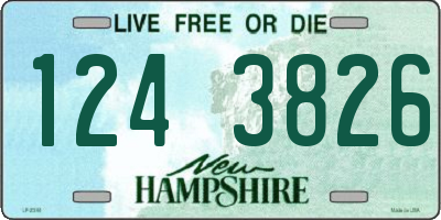 NH license plate 1243826