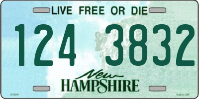 NH license plate 1243832