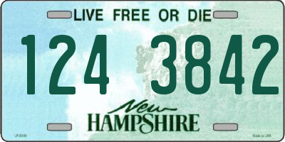 NH license plate 1243842