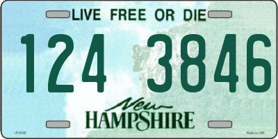 NH license plate 1243846