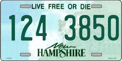 NH license plate 1243850