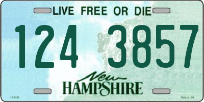 NH license plate 1243857
