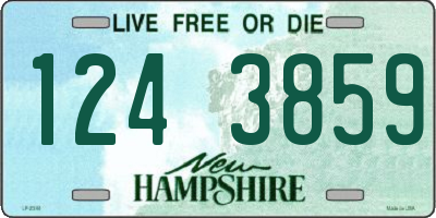 NH license plate 1243859