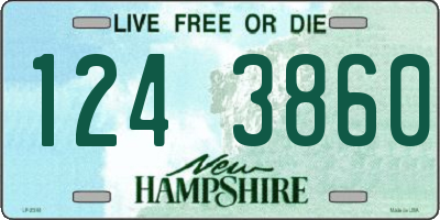 NH license plate 1243860