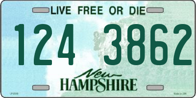 NH license plate 1243862