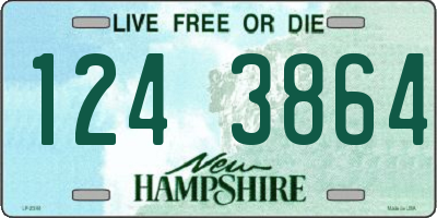 NH license plate 1243864