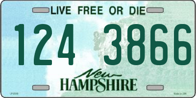 NH license plate 1243866