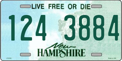 NH license plate 1243884