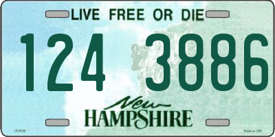 NH license plate 1243886