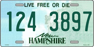 NH license plate 1243897