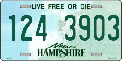NH license plate 1243903