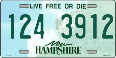 NH license plate 1243912