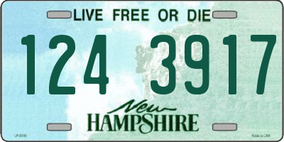 NH license plate 1243917