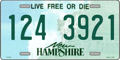 NH license plate 1243921