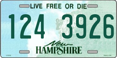 NH license plate 1243926