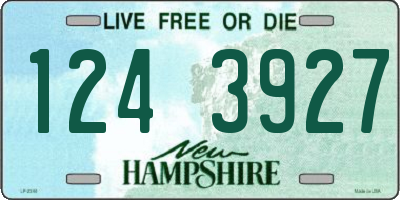 NH license plate 1243927