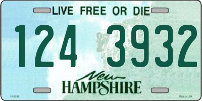 NH license plate 1243932