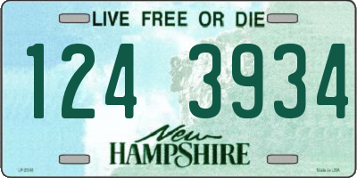 NH license plate 1243934