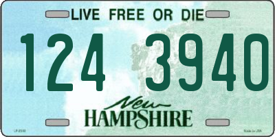 NH license plate 1243940