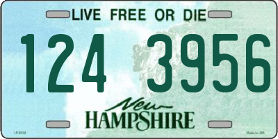 NH license plate 1243956