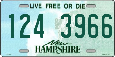 NH license plate 1243966