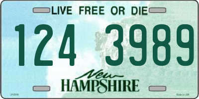 NH license plate 1243989