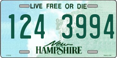 NH license plate 1243994
