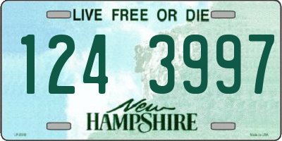 NH license plate 1243997
