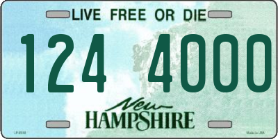 NH license plate 1244000