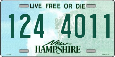 NH license plate 1244011