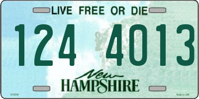 NH license plate 1244013