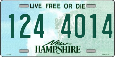 NH license plate 1244014