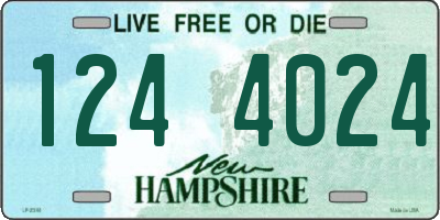 NH license plate 1244024