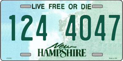 NH license plate 1244047