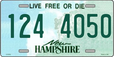 NH license plate 1244050