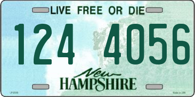 NH license plate 1244056