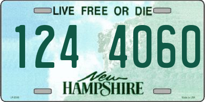 NH license plate 1244060