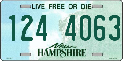 NH license plate 1244063