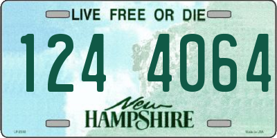 NH license plate 1244064